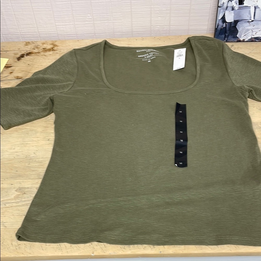 Olive Green Women's Top